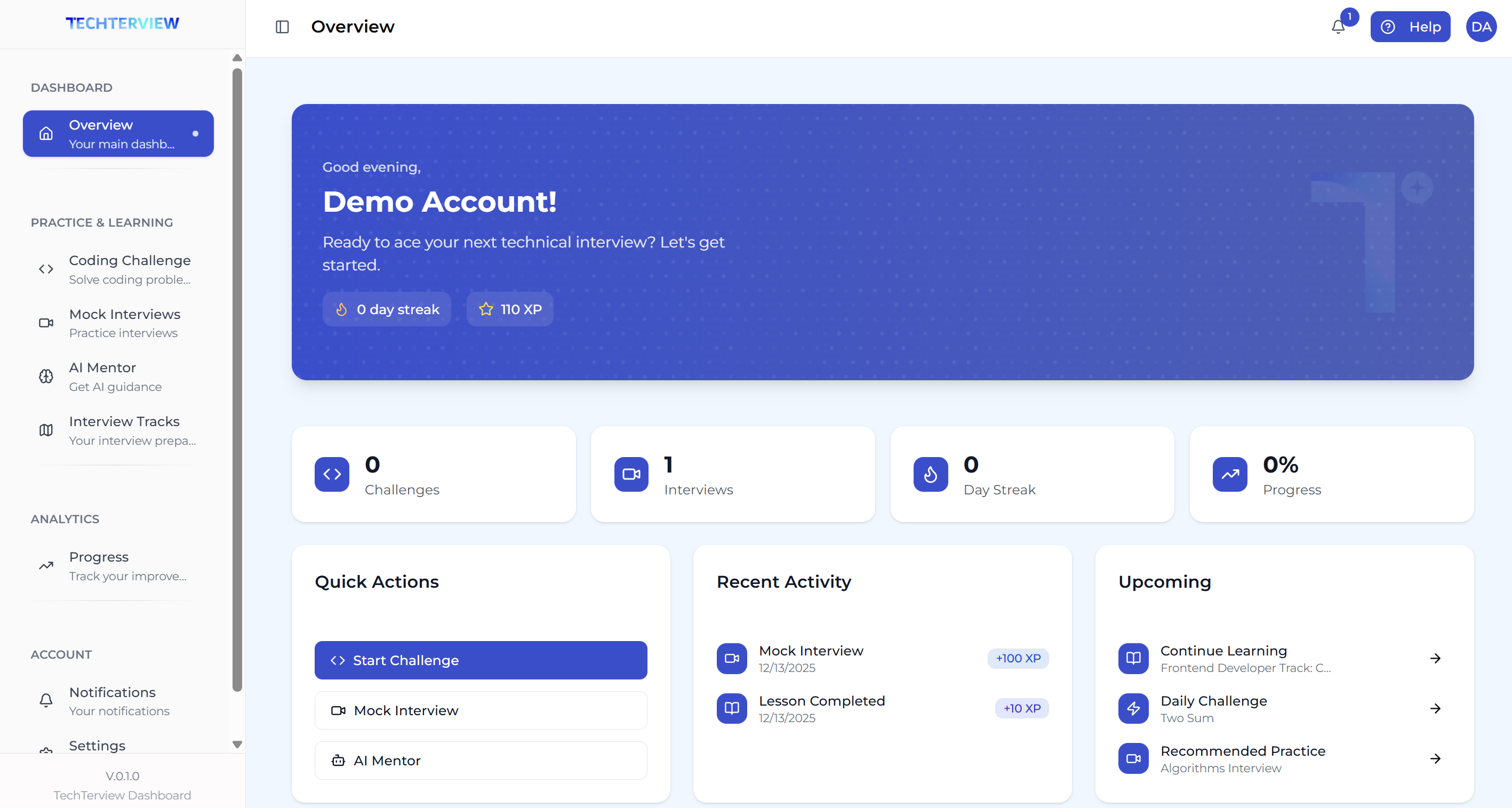 TechTerview Interview Session